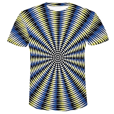 

Toponeto Mens 3D Printed Funny Round Neck Short Sleeves Fashion T Shirt Blouse Tee