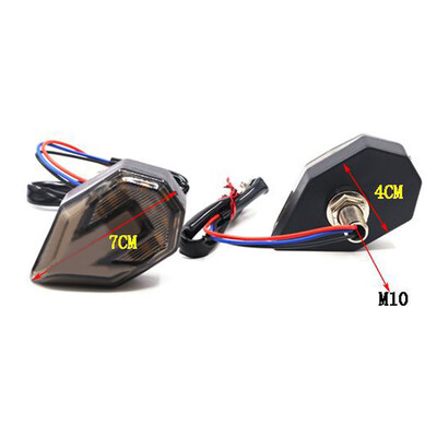 

2x Motorcycle LED Red ArrowYellow Lamp Rear Turn Signal Brake Lights Indicators
