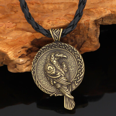 

1Pc Viking Raven Pendant Black Bird Celt Crow Necklace Men Pendant Fashion Jewelry