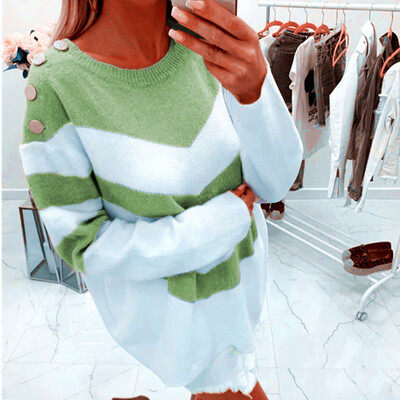 

〖Follure〗Womens Ladies Pullover Loose Long Sleeve Sweater Tops Knitwear Blouse