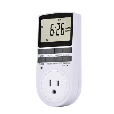 

Pack of 2 Digital Plug-in Timer Socket LCD Display 10 Programmable Switching Programs 24 Hours & 7 Days Energy Saving Timer Socket