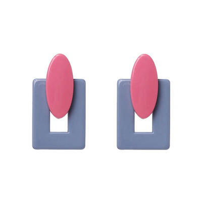 

AOTEMAN 2019 NEW ARRIVAL Vintage RESIN Geometric earrings big round statement earrings party jewelry Accessories