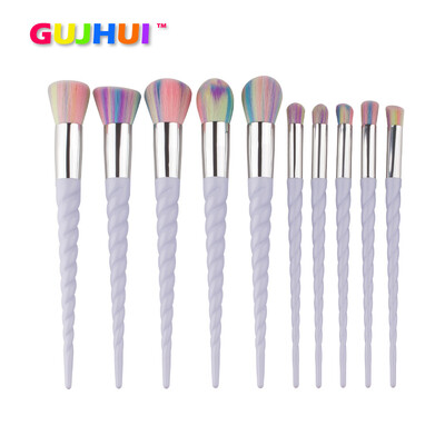 

Toponeto 10PCS Make Up Foundation Eyebrow Eyeliner Blush Cosmetic Concealer Brushes