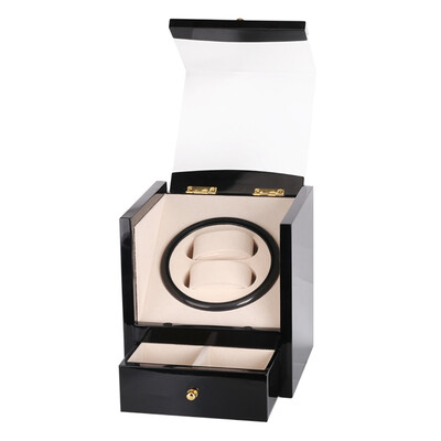 

Black High Gloss Paint Single Head Motor Box Wooden Material Carbon Fiber Leather Boxes