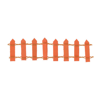 

Gobestart 2pc Wood Fence Palisade Miniature Garden Home Decoration Mini DIY Craft Micro