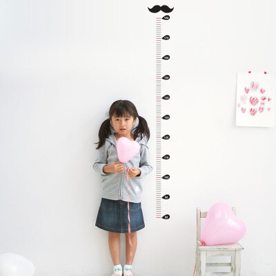 

〖Follure〗Beard Kids Height Chart Wall Sticker Home Decor Cartoon Animal Height Ruler