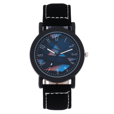 

2018 Unique Dial Design Watch Leather Wristwatches Fashion Creative Watch Women Men Quartz Watch Relogio Feminino Hot Sale &Ff