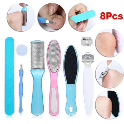 

8Pcs Nail Files Professional Pedicure Foot Hard Dry Dead Skin Remover Tools