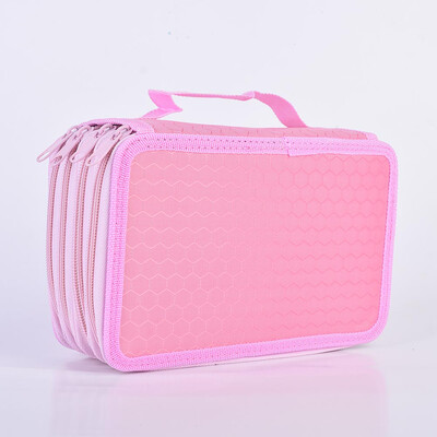

Four-Layer 72 Holes Sketch Art Drawing Pencil Case Organizer Pure Color Pen Bag Portable Watercolor Pencil Wrap Without Pencil