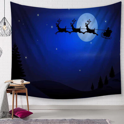 

Toponeto Christmas Tapestry Santa Print Wall Hanging Tapestry Art Home Decor