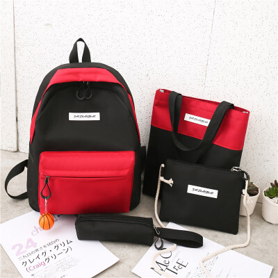 

Contrasting Korean version of shoulder bag female small fresh Mori girl backpack Joker junior high school high school student bags