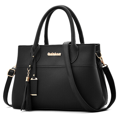 

Handbag tide Korean version of simple fashion Joker large-capacity middle-aged&old mother womens bag shoulder slung