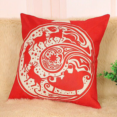 

Tailored Christmas Pillow Case Sofa Waist Throw Cushion Cover Home Decor