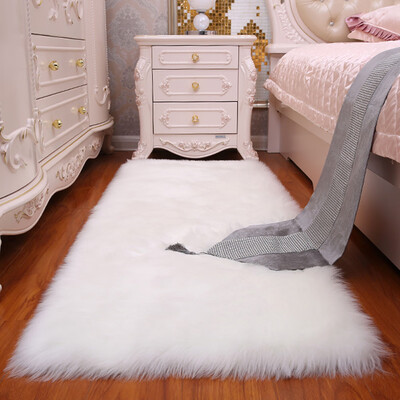 

Toponeto Soft Rug Chair Cover Artificial Sheepskin Wool Warm Hairy Carpet Seat Mats Rug