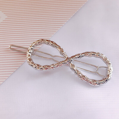 

WomenHair Barrette Clips Alloy Hollow Out Geometric Shaped Hairgrips Hair Pin Hair Accessories