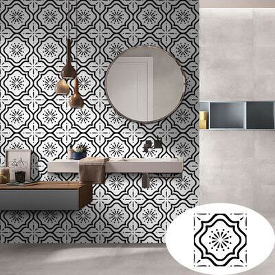 

〖Follure〗Geometric Self Adhesive Tile Stickers Decal Home Decoration Wall Sticker