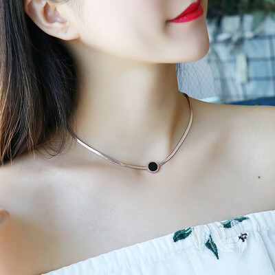 

Clavicle chain short necklace neck jewelry simple personality collar female neckband