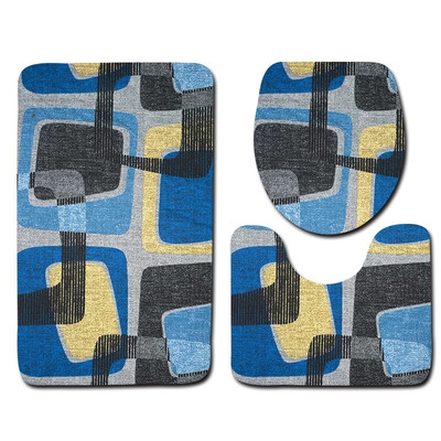 

Gobestart 3pcs Non-Slip Bath Mat Bathroom Kitchen Carpet Doormats Decor