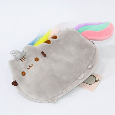 

Anime Cartoon cat Plush Pencil case Cute cat Zip Coin Pocket Card Pack Coin Bag H02