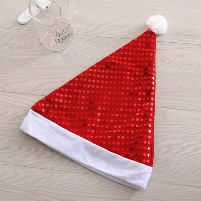 

FUNNYBUNNY Christmas Hat Sequin Cap Xmas Party Costume Accessory Christmas Supplies Children Birthday Party Decorations Theme