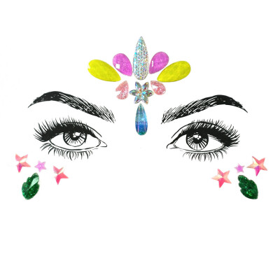 

〖Follure〗Face Gems Adhesive Glitter Jewel Tattoo Wedding Festival Rave Party Body Make Up