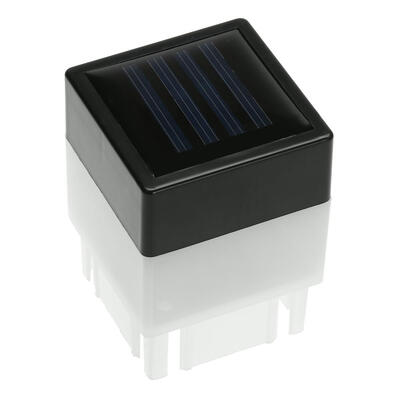 

Square Waterproof LED Solar Light Fence Post Pool Garden Lamp Warm White