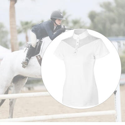 

Greensen Outdoor Sports Comfortable Women Equestrain Horse Riding Short Sleeve T-shirt Girl