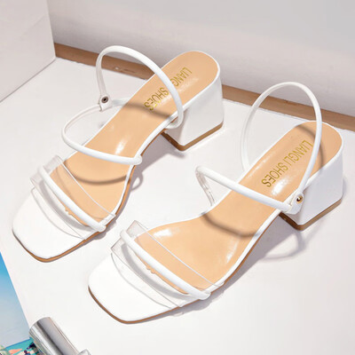 

Summer Korean version fashion is full of open-toed sandals fine heels high heels womens shoes fashion fairy style
