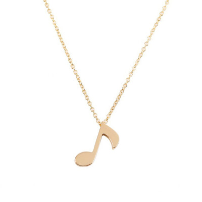 

Fashion Necklace Delicate Musical Note Pendant Necklace for Women Love Music Note Symbol Charm Choker