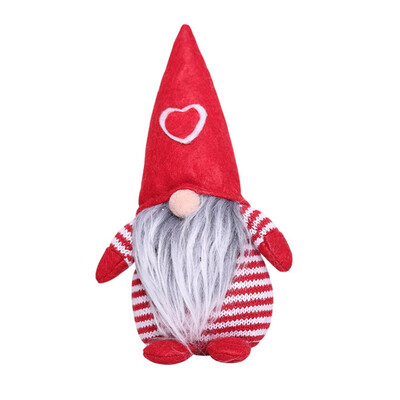 

Christmas Handmade Table Decor Dolls Non-Woven Hat Santa Figurines Ornament Holiday