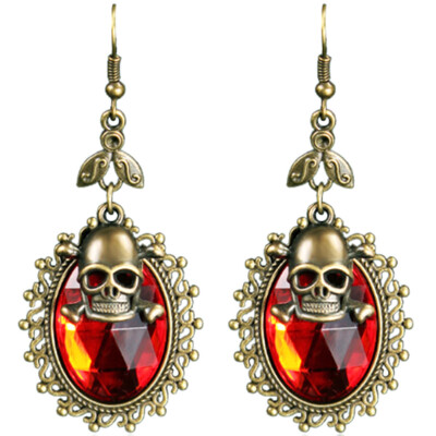 

1 Pair Halloween Ghost Skull Stud Earrings Pirate Rock Gothic Earrings