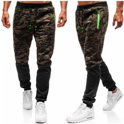

Men Sport Pants Long Trousers Tracksuit Fitness Workout Joggers Gym Sweatpants