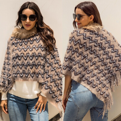 

Tailored Women Casual Solid Knitted Hollow out Long Sleeve Sweater Top Blouse