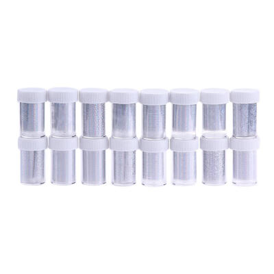 

16pcsSet Nail Art Water Transfer Sticker Manicure Nail Tips DecorSilver