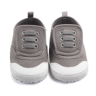 

Baby Girl Boy Breathable Solid Print Anti-Slip Shoes Casual Sneakers Toddler Soft Soled First Walkers