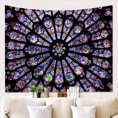 

Notre Dame De Paris Mandala Tapestry 200x150cm Bohemian Tapestry Wall Carpet Home Decor Tapestry Large Picnic Blanket