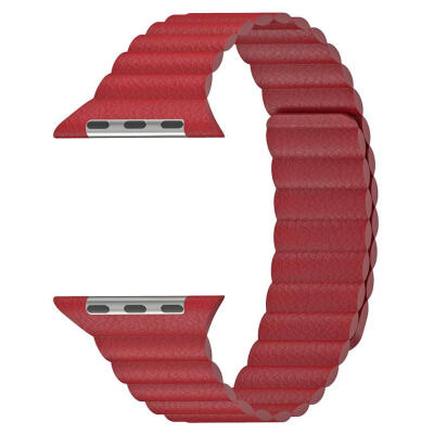 

Magnetic Leather Loop Watch Strap Bracelet Band for iWatch Series 4 44mm