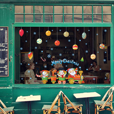 

Tailored Christmas Small Train Removable Furniture Vinyl Window Wall Sticker Decoration
