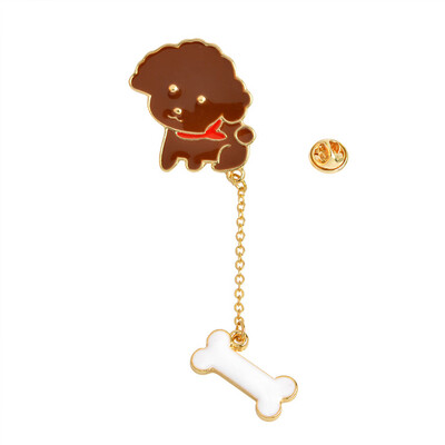 

Fashion Cartoon Cute Black White Cat Cocktail Wine Rose Flower Hand Metal Brooch Pins Button Pins For Women Gift