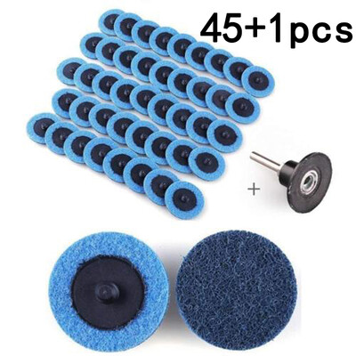 

45Pcs 2 Medium Grit Cleaning Conditioning Roll Lock Surface Sanding Discs Kit