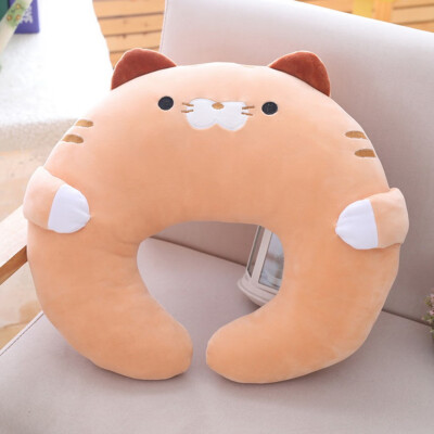 

1Pc Cartoon Animal Unicorn Shape U-shaped Pillow Plush Toy Pig Doll Neck Pillow