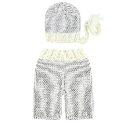 

Newborn Baby Sweater Suits Girl Boy Crochet Wool Knit Costume Photo Props