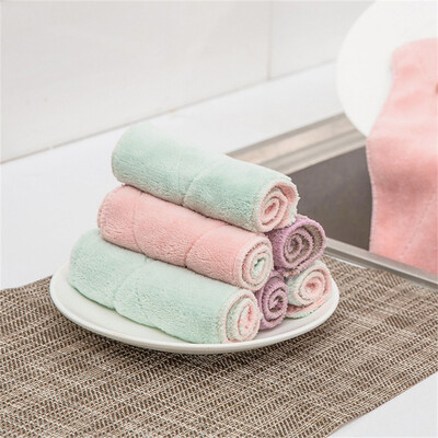 

〖Follure〗4Pcs Microfiber Absorbent Home Kitchen Towels Wiping Dust Rags Clean Dish Cloth