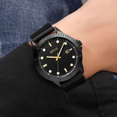 

New Baugra BAOGELA watch mens belt quartz watch calendar waterproof sports watch