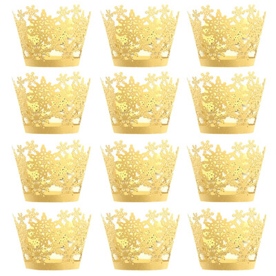 

Christmas Snowflake Cake Cup for DIY Baking 12pcs
