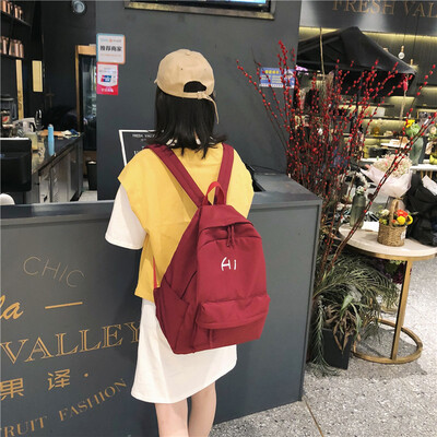 

Retro-Gusen shoulder bag female canvas Korean version of high school students ins campus simple&ancient girl bag