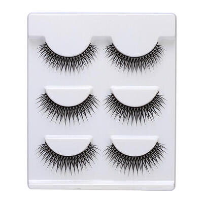 

3 Pairs 3D Natural False Eyelashes Faux Mink Makeup Extension Eye Lashes