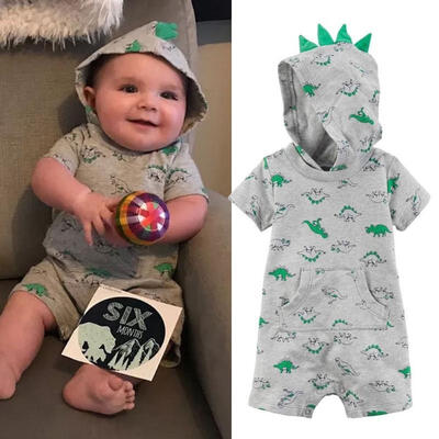 

Newborn Toddler Baby Boy Girls Hoodie Romper Jumpsuit Bodysuit Clothes Outfits