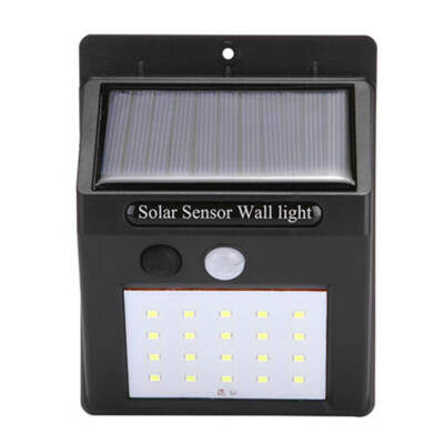 

Rechargeable Motion Sensor Solar 20LED Wall Light Outdoor Wall Lamp for Garden Pathway Yard Lighting