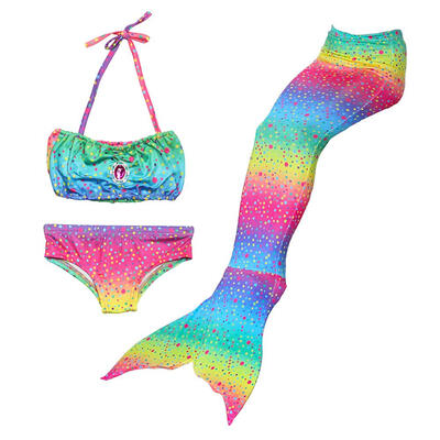 

Kids Rhinestone Girls Glitter Bikini Set Split Swimsuit Beach Swimwear